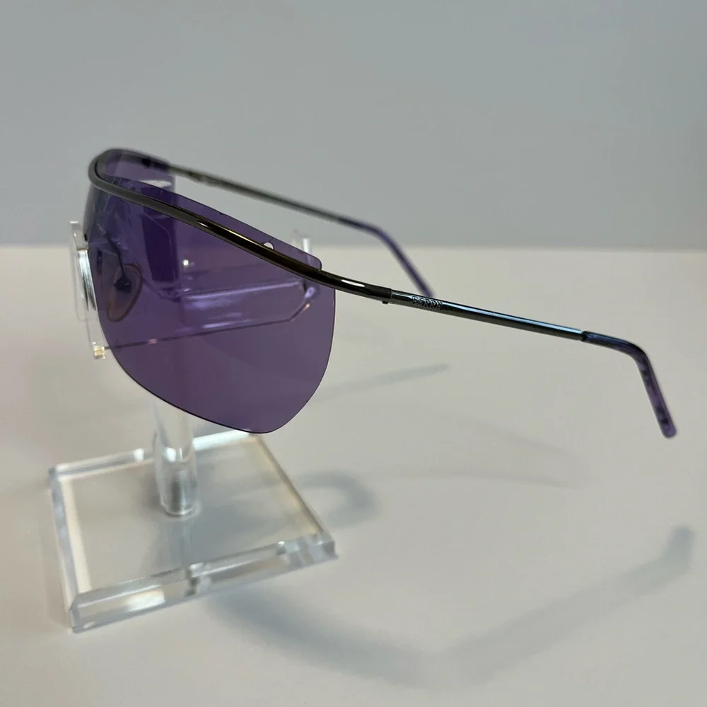 Vintage Gianfranco Ferré shield sunglasses.